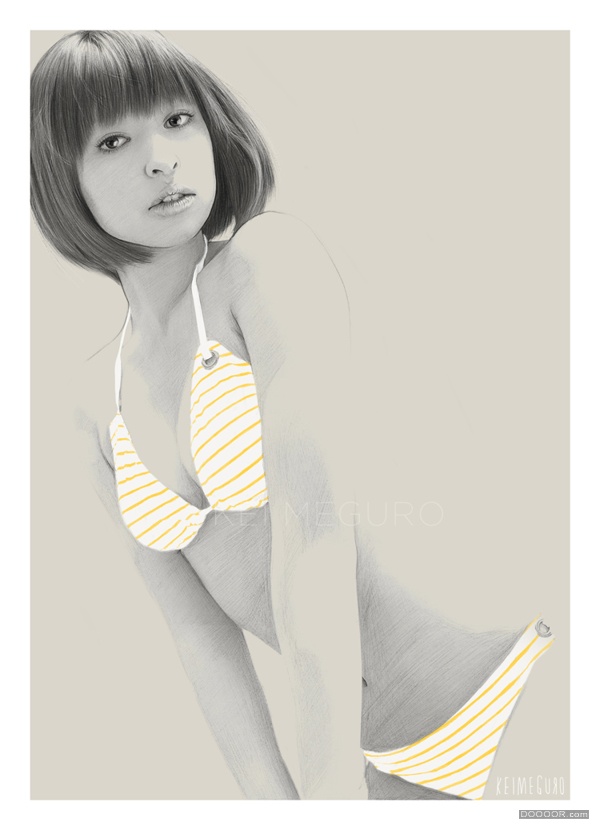 唯美细腻着淡彩美女肖像素描 [24P] (20).jpg