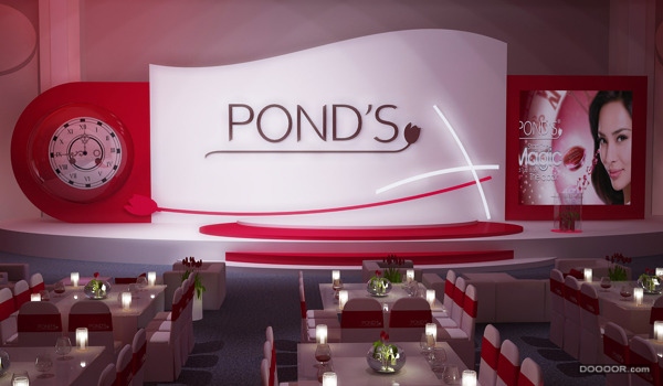 POND’S旁氏护肤产品玫红色展厅设计 [25P].jpg