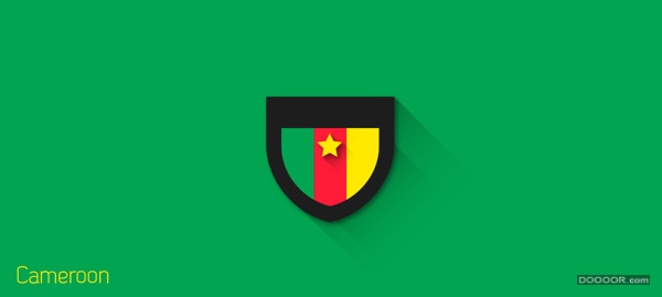 FIFA巴西世界杯扁平化盾牌徽章设计 [33P] (3).jpg