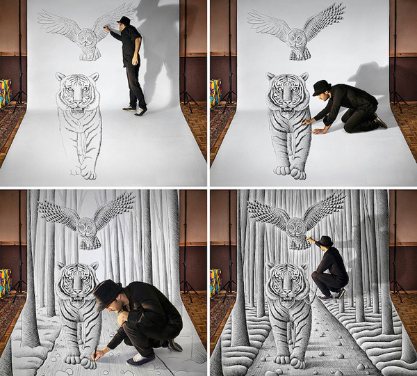 惊人距离感的3D铅笔画 [7P] (2).jpg