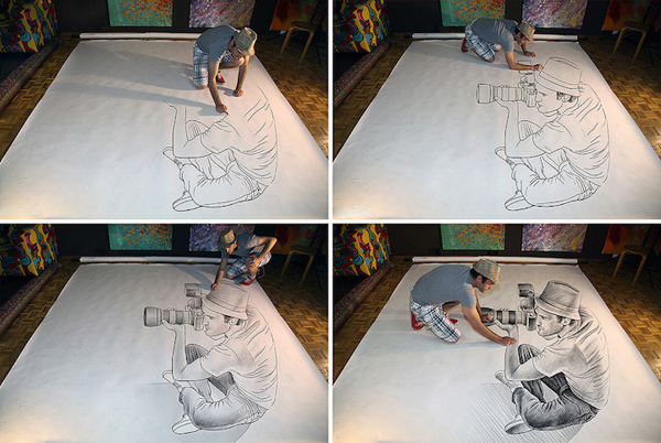 惊人距离感的3D铅笔画 [7P].jpg