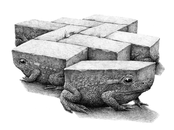 超现实的黑与白混搭想象素描插画 [24P].jpg