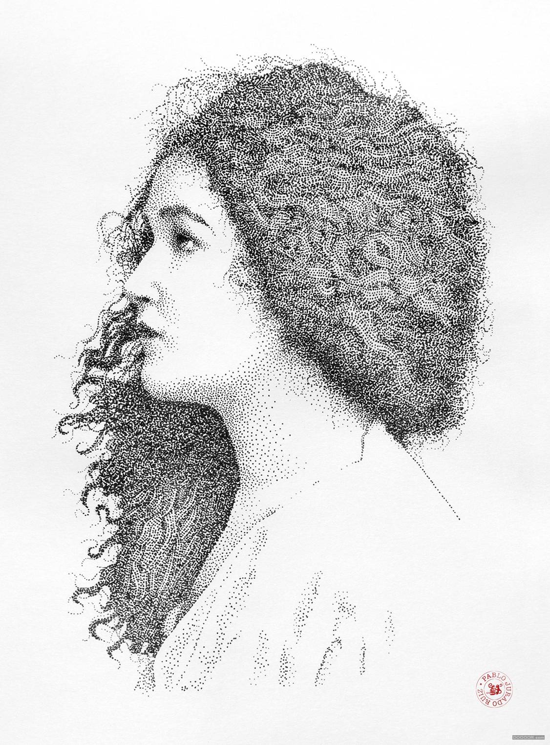 RUIZ啄木鸟一样点出来的针管笔肖像画 [23P] (9).jpg