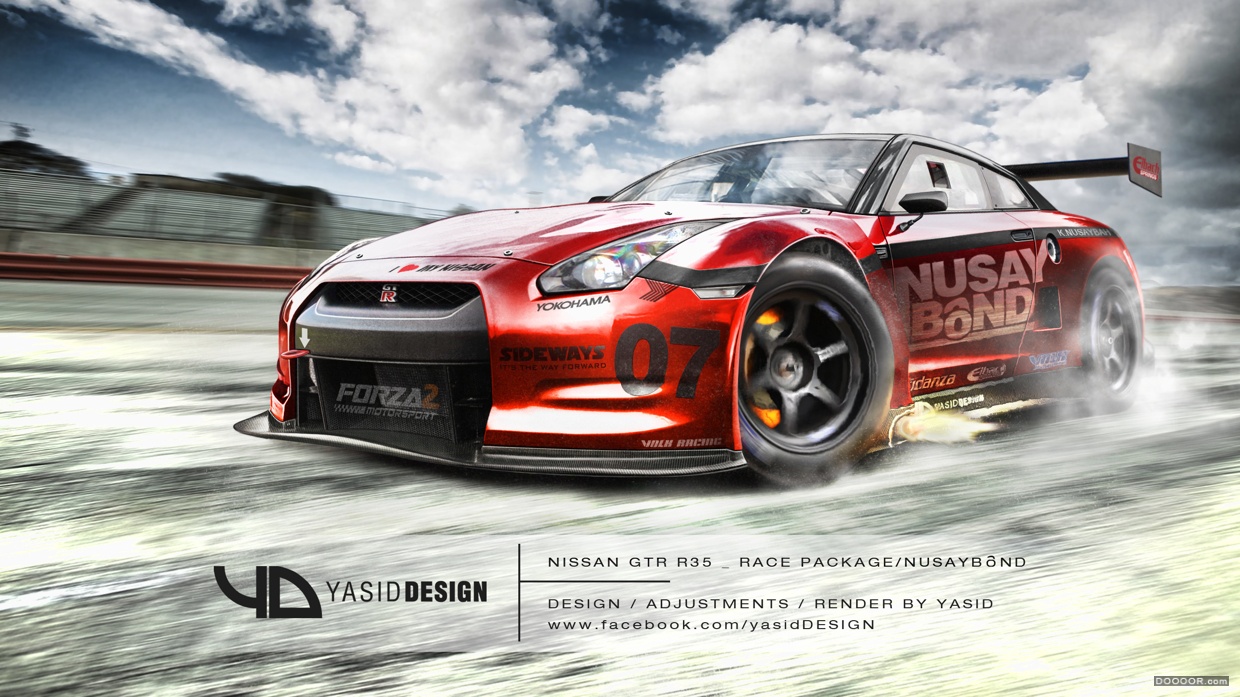 Nissan GTR 尼桑汽车效果图渲染表现 [4P] (2).jpg