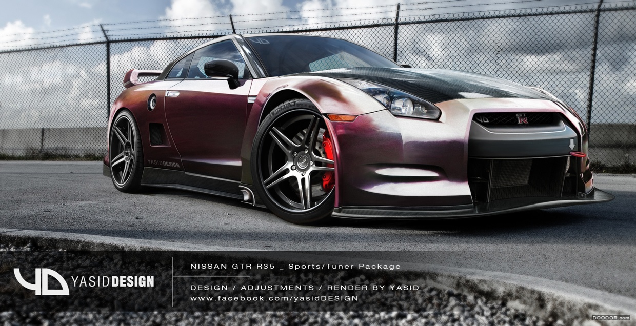 Nissan GTR 尼桑汽车效果图渲染表现 [4P] (3).jpg