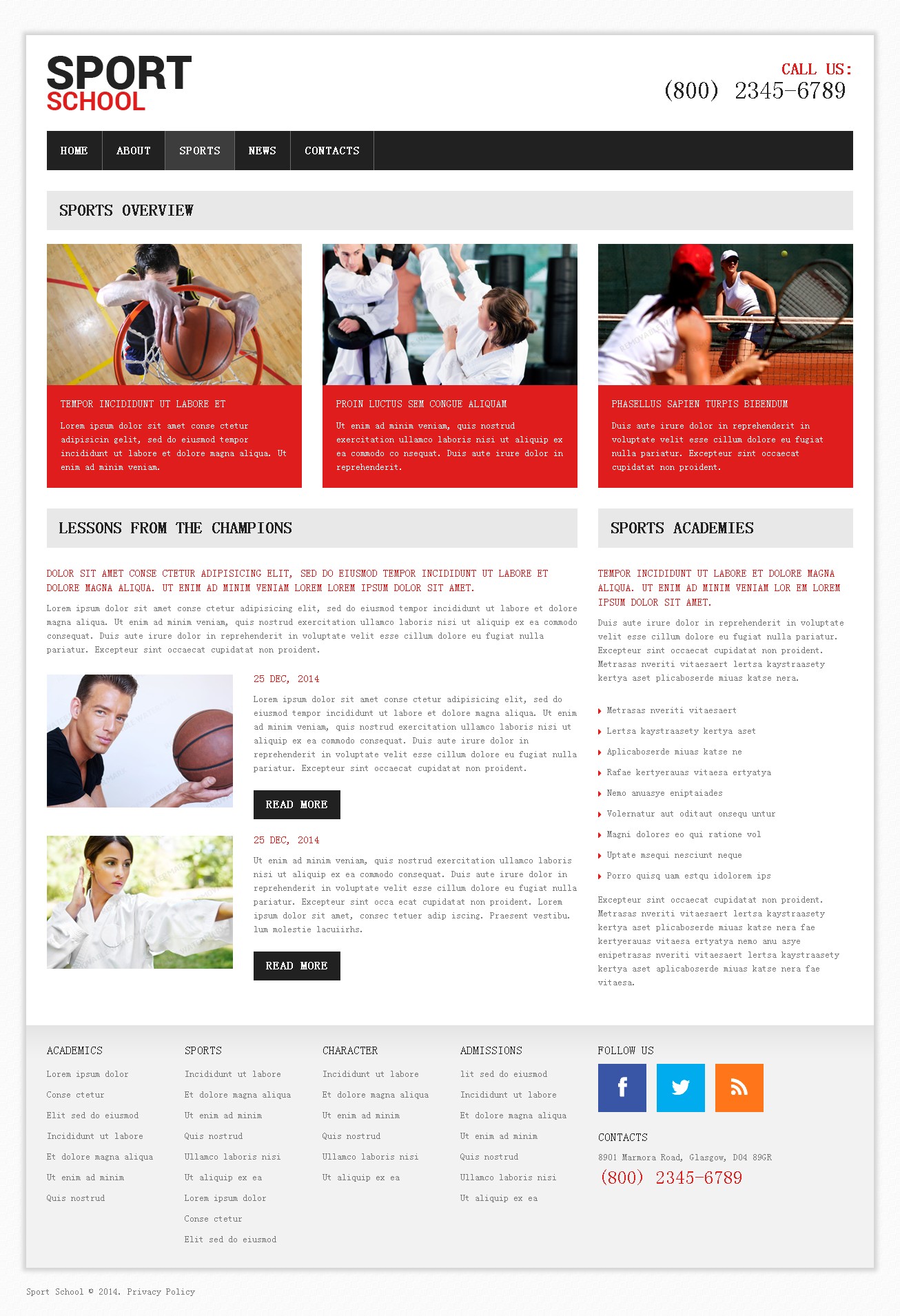 SPORT SCHOOL体育学校网站设计 [4P] (2).jpg