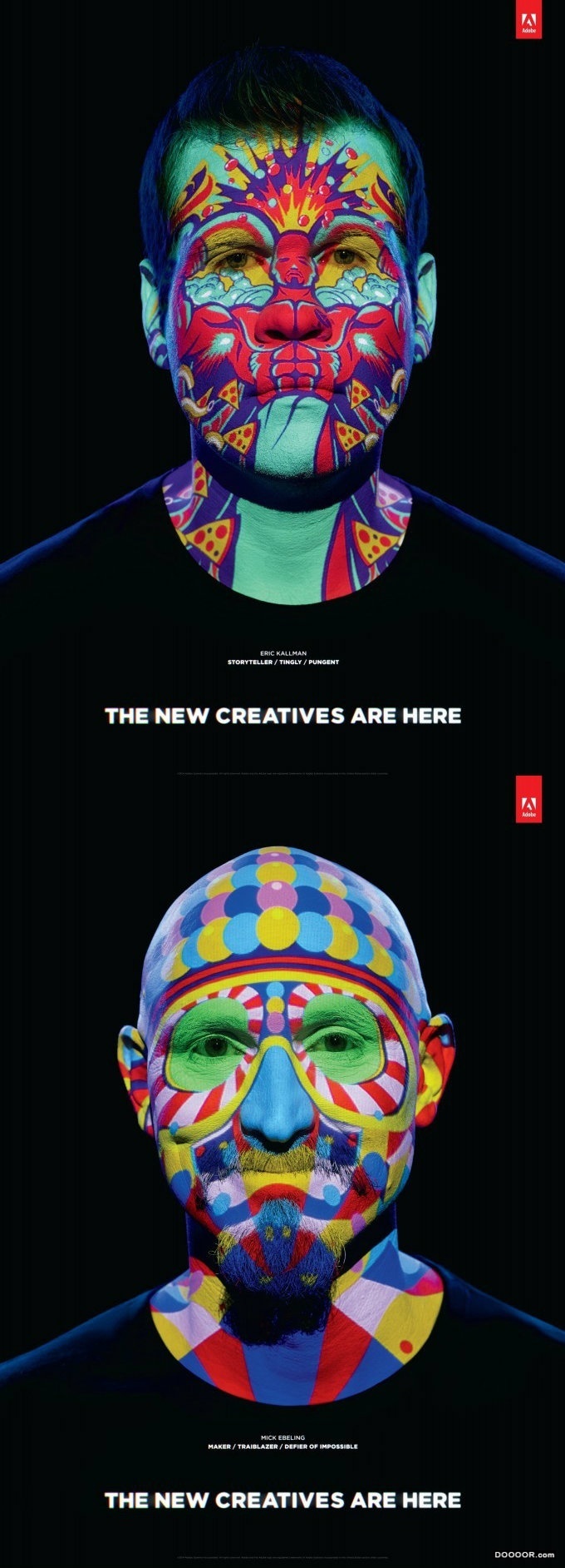Adobe软件广告：作为全球最大的图像处理软件厂商之一，Adobe在艺术方面的创新力是毋庸.jpg