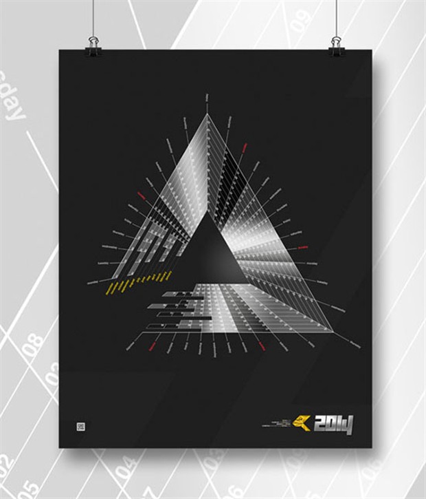 28个格式创意日历设计