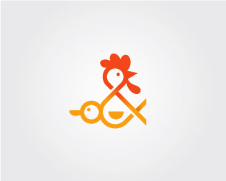 15个小鸡元素LOGO设计作品