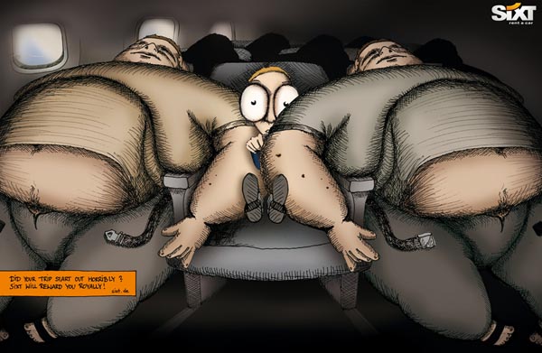 Sixt rent-a-car插画风格广告创意设计.jpg