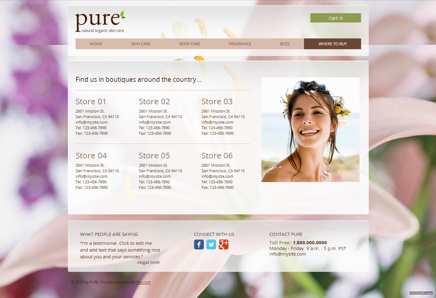PURE SKINCARE纯净女士护肤品网页设计 [4P] (3).jpg
