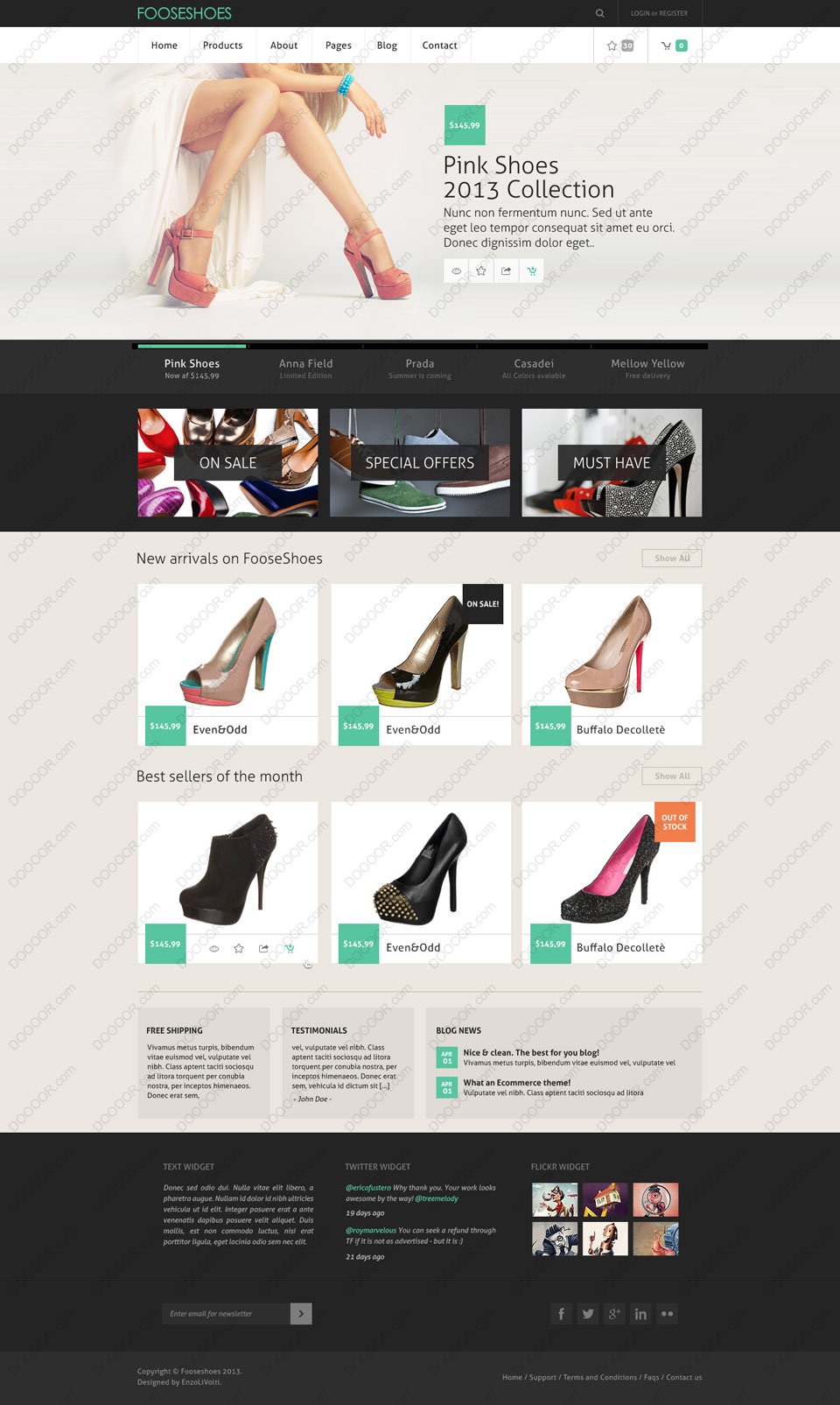 FOOSESHOES简洁白色女鞋商城网页PSD模板素材2页面_Home.jpg