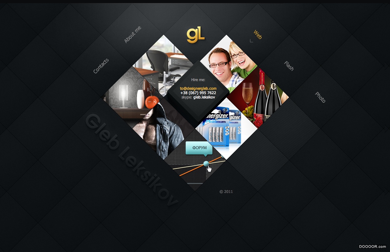 DESIGNER GLEB质感黑色设计公司网页设计 [6P].jpg