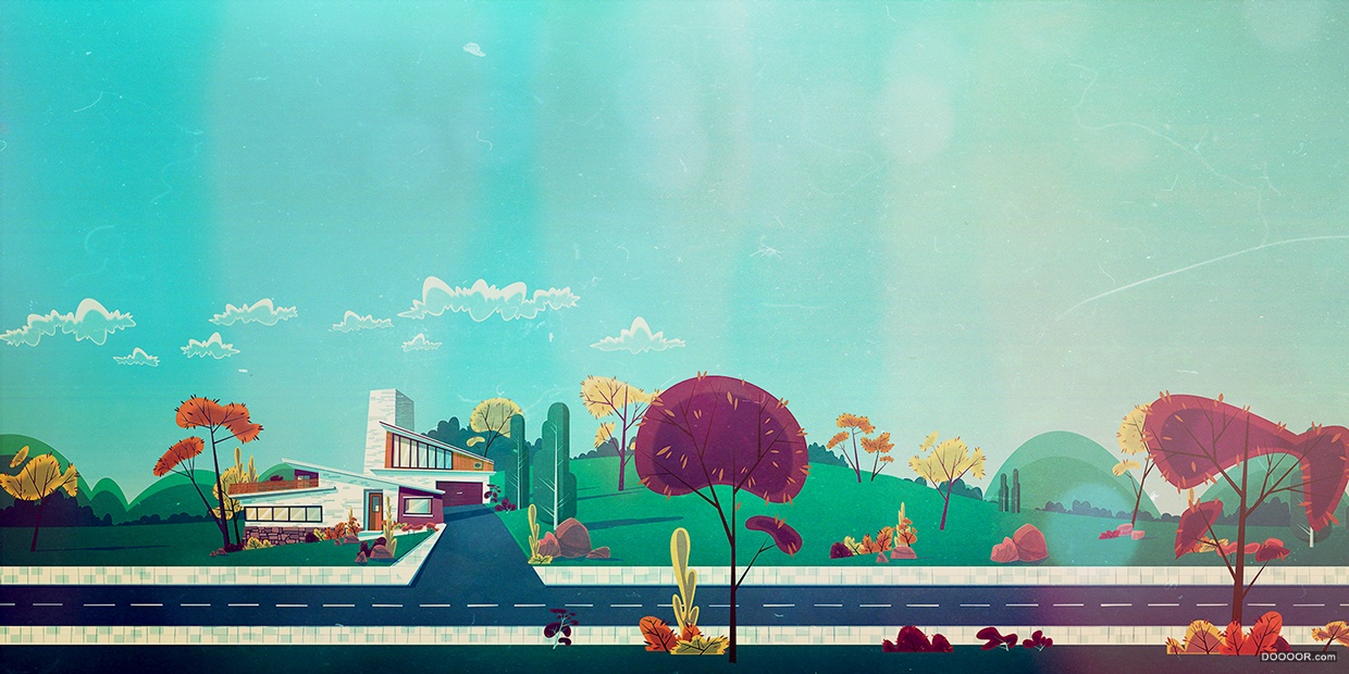 矢量场景插画适合网页头部-James Gilleard [11P].jpg