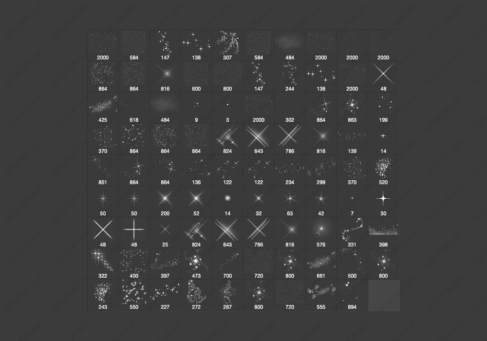 89款GLITTER发光闪烁闪耀Photoshop笔刷下载 (1).jpg