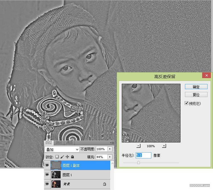 大山里的孩子-将彩照用PS调出超质感的黑白照片 [22P] (5).jpg