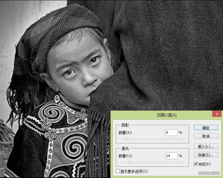 大山里的孩子-将彩照用PS调出超质感的黑白照片 [22P] (7).jpg