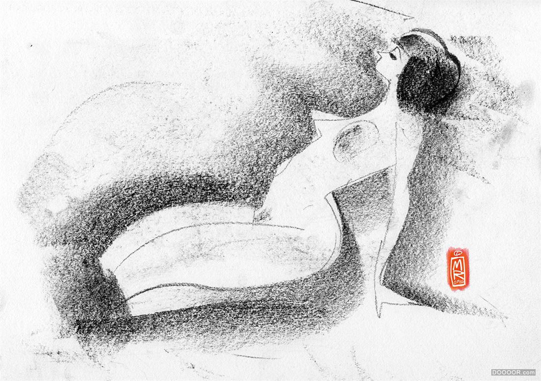 RIGOLL极致精炼抽象素描人体-mike rigoll [78P] (3).jpg