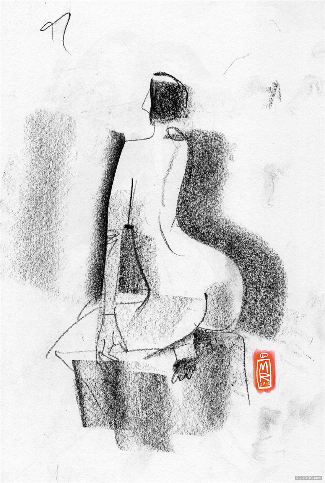 RIGOLL极致精炼抽象素描人体-mike rigoll [78P] (4).jpg
