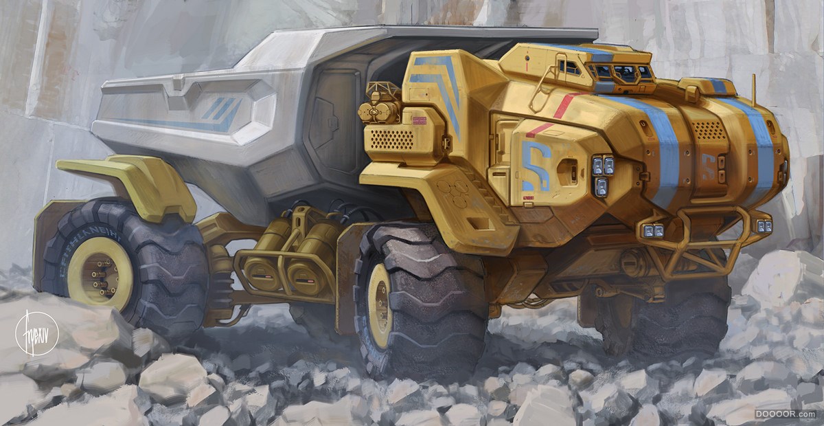 多种概念汽车及飞行器工业手绘.作品-John Frye [68P] (39).jpg
