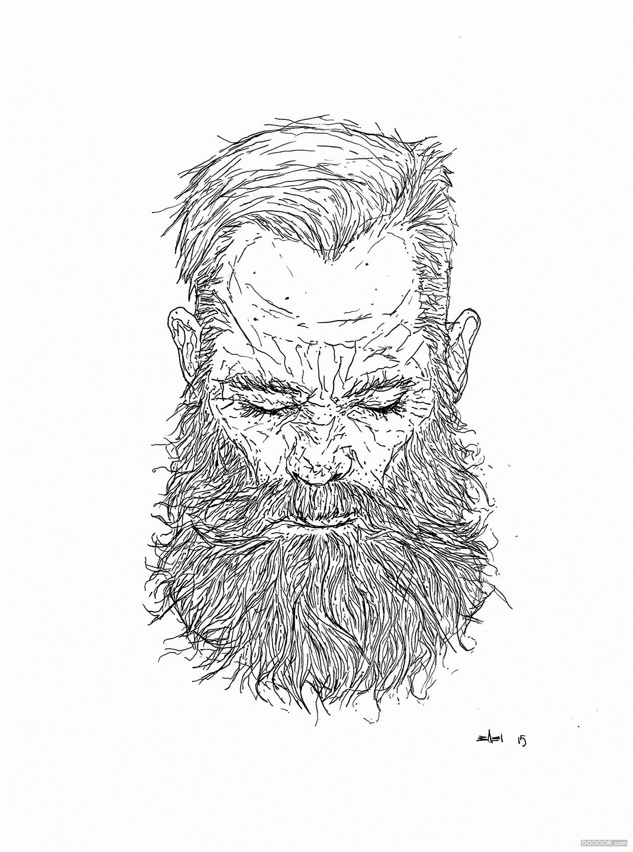 英国BAEL Art自学成才干练人体线条手绘作品 [45P] (23).jpg