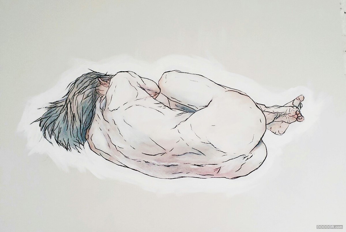英国BAEL Art自学成才干练人体线条手绘作品 [45P] (31).jpg