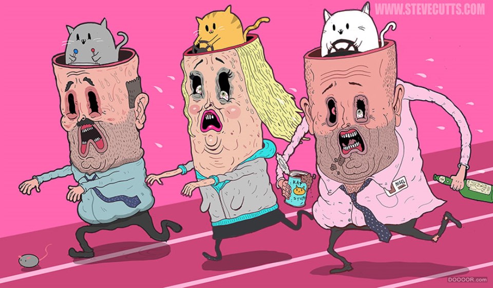 当今世界可悲的事实讽刺插画-Steve Cutts [16P] (10).jpg