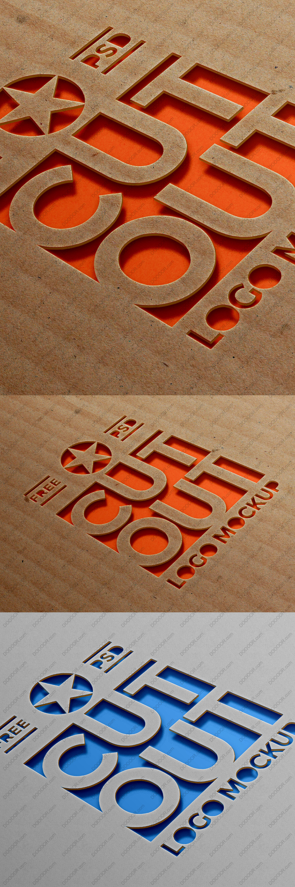 镂空硬卡纸瓦楞纸LOGO样机效果图PSD模板 (2).jpg