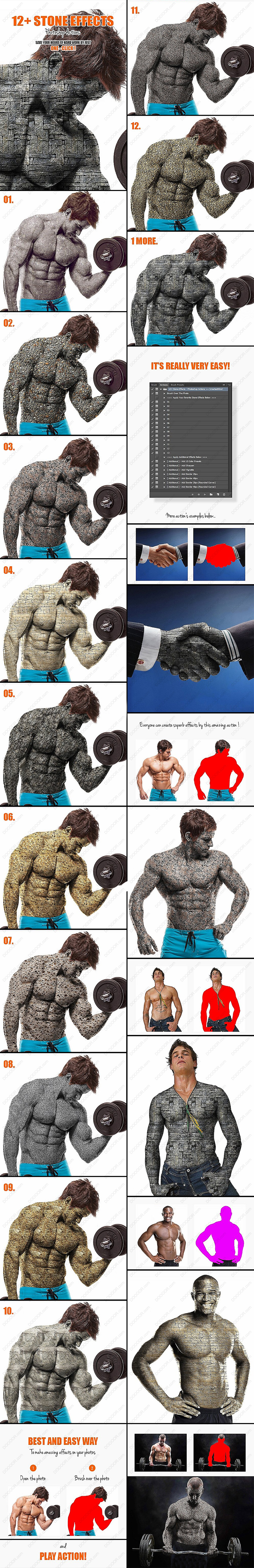 12个人物转石头砖块砾石PHOTOSHOP动作&amp;图案素材.jpg