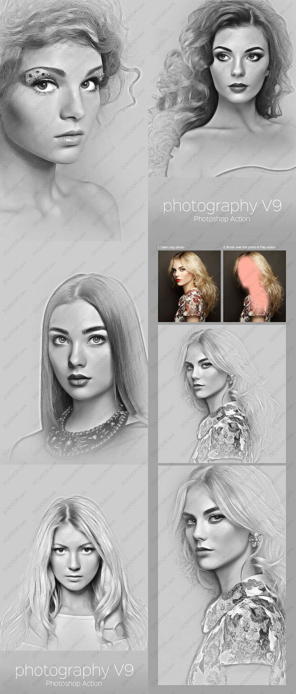 细腻唯美照片转素描PHOTOSHOP动作下载.jpg