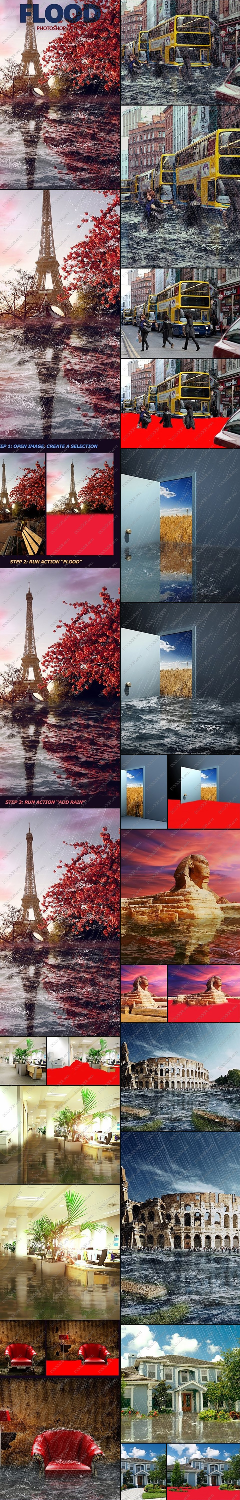 为照片添加逼真洪水泛滥PHOTOSHOP特效合成动作笔刷&amp;图案素材[附HD视频教程].jpg.jpg