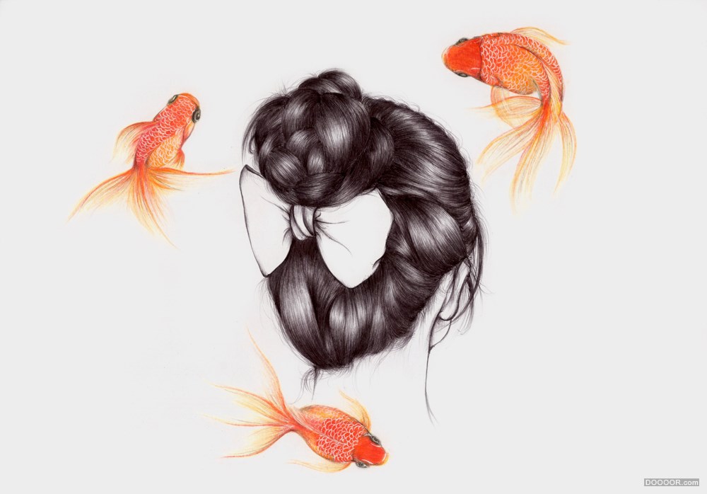 细腻柔和的花鸟虫鱼和美女插画-香港粉岭Peony Yip [48P] (3).jpg