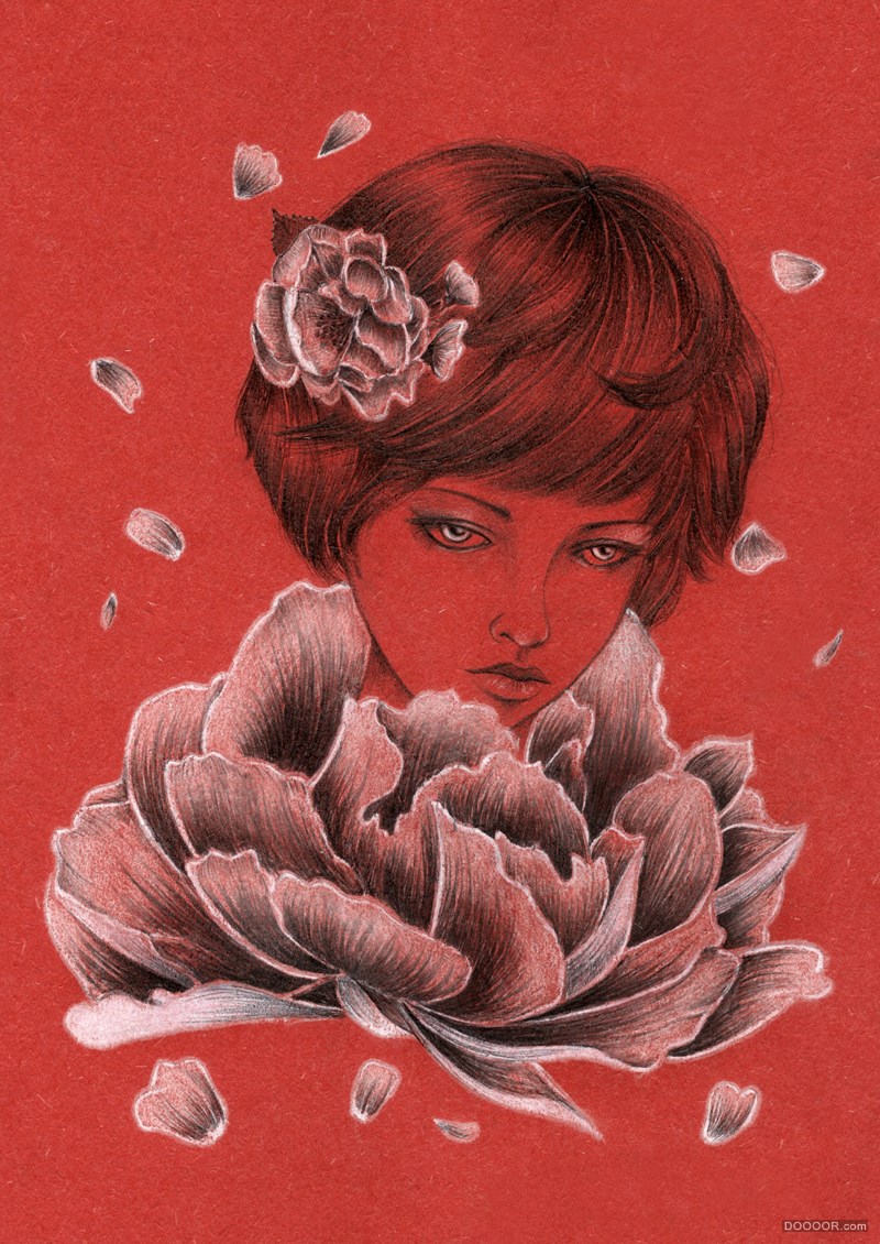 细腻柔和的花鸟虫鱼和美女插画-香港粉岭Peony Yip [48P] (15).jpg