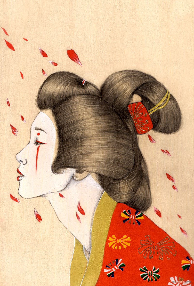 细腻柔和的花鸟虫鱼和美女插画-香港粉岭Peony Yip [48P] (23).jpg