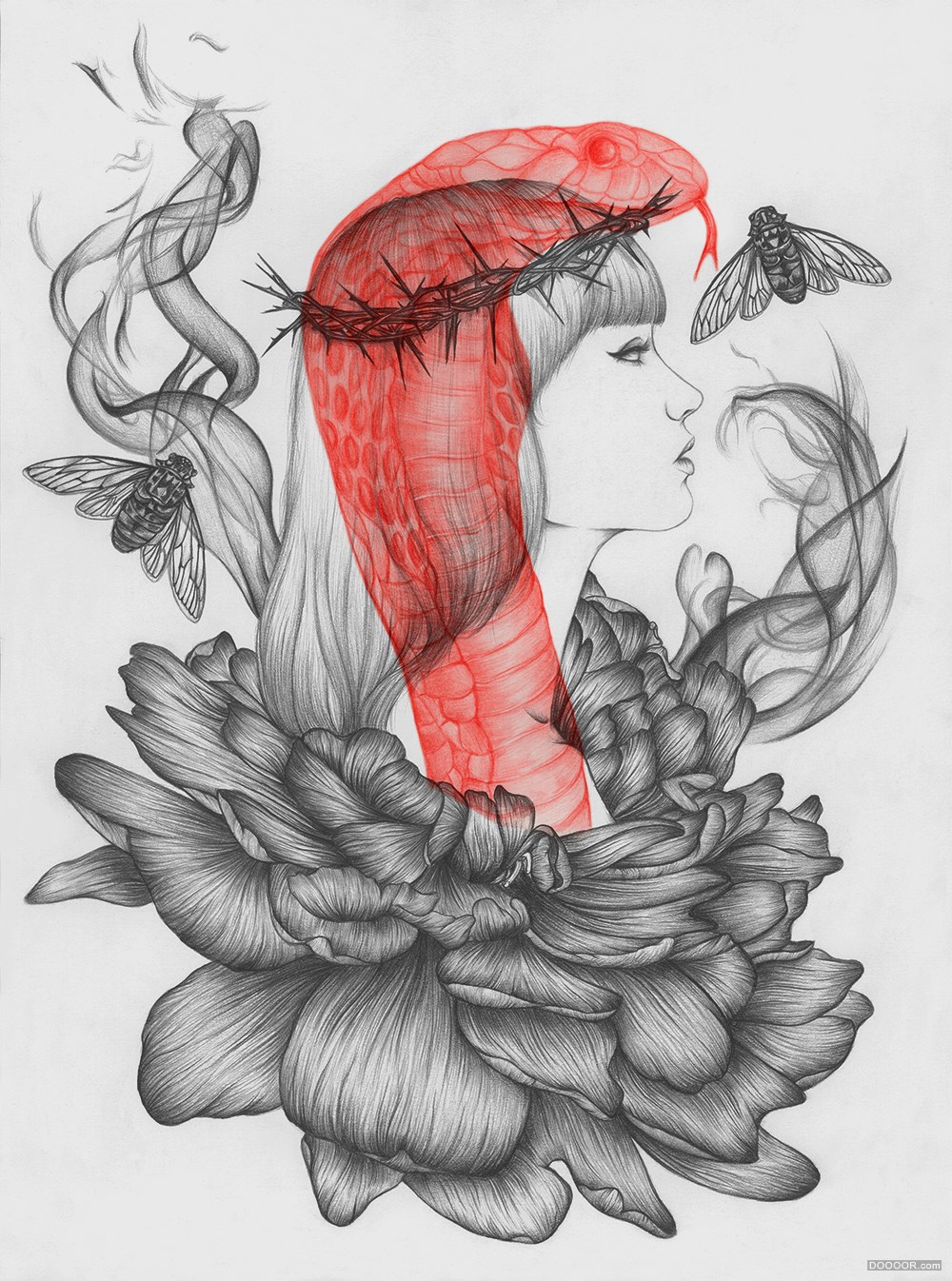 细腻柔和的花鸟虫鱼和美女插画-香港粉岭Peony Yip [48P] (24).jpg