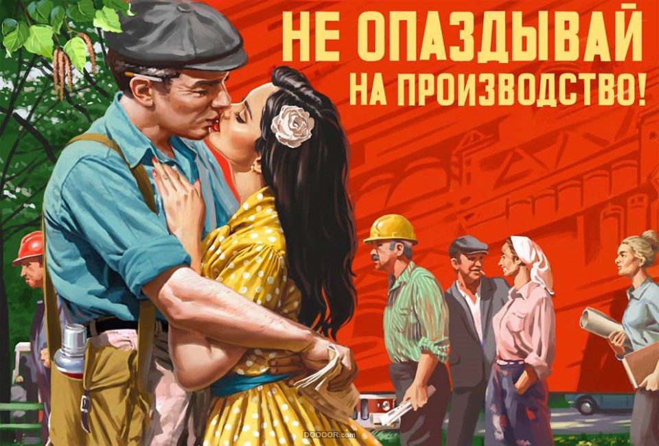 ABSOLUTEY苏联艺术家社会主义风格手绘美女广告海报-Valery Barykin [67P] (3).jpg.jpg