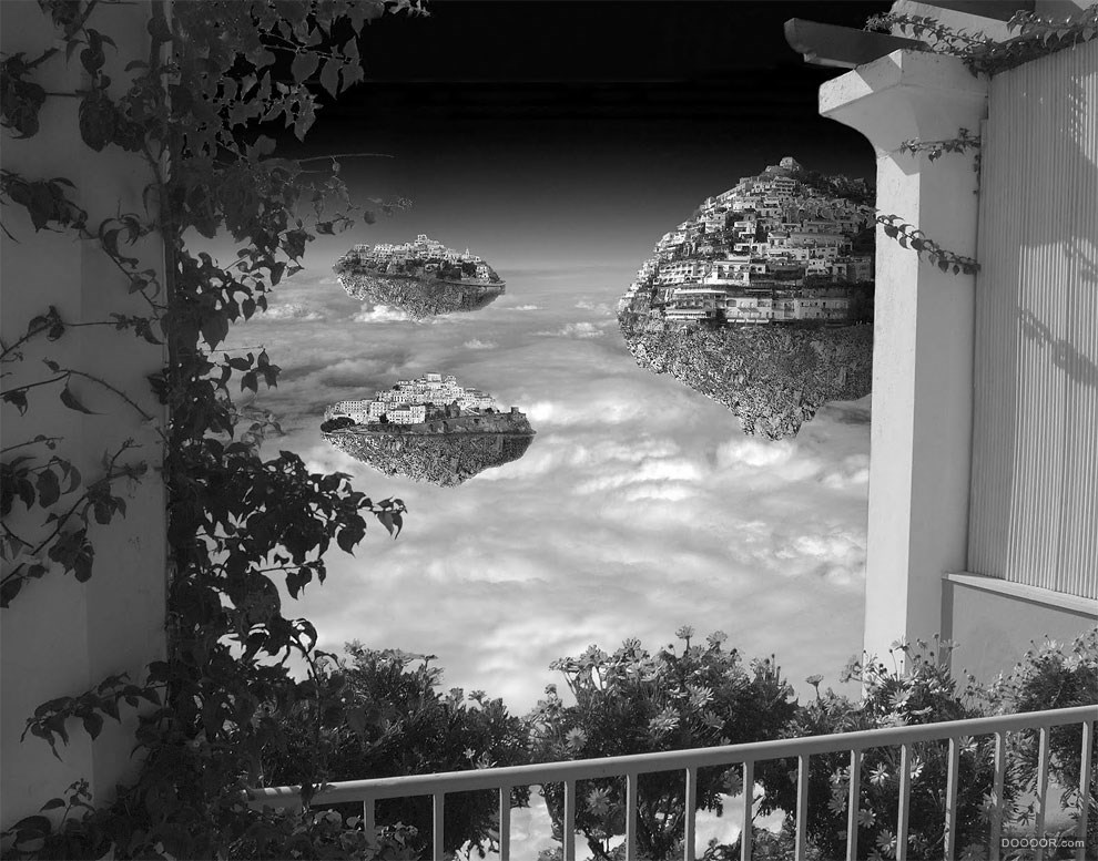 空间错位-旅游摄影结合超现实黑白创意作品-Thomas Barbèy [28P] (13).jpg