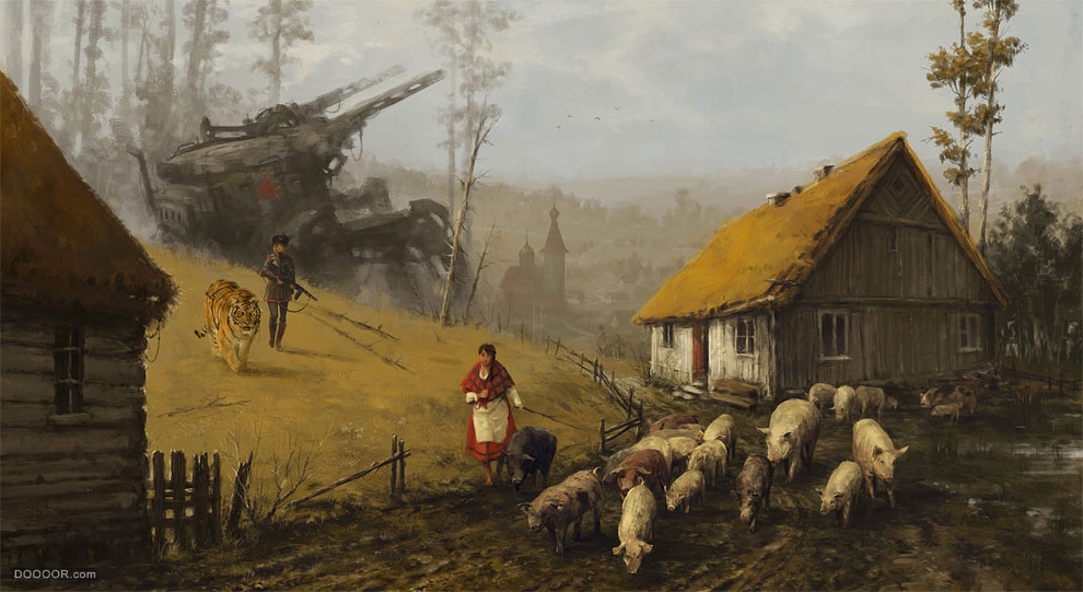 20实际早期攻击东欧农民的机甲机器人和狼人-Jakub Rozalski [65P] (54).jpg
