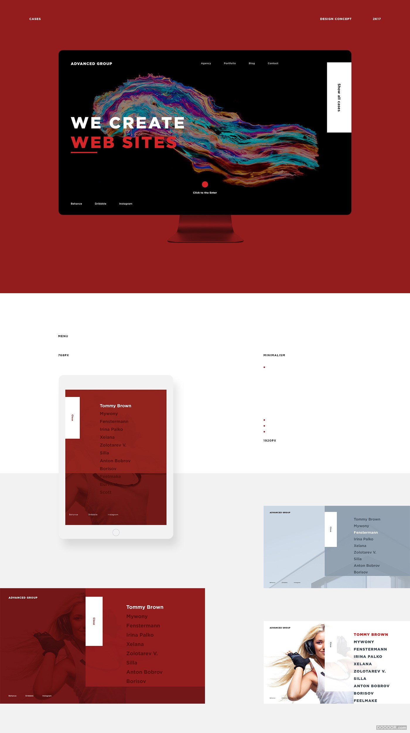 ADVANCED AGENCY概念网站页面设计-Dmitry Zaplava [9P] 3.jpg