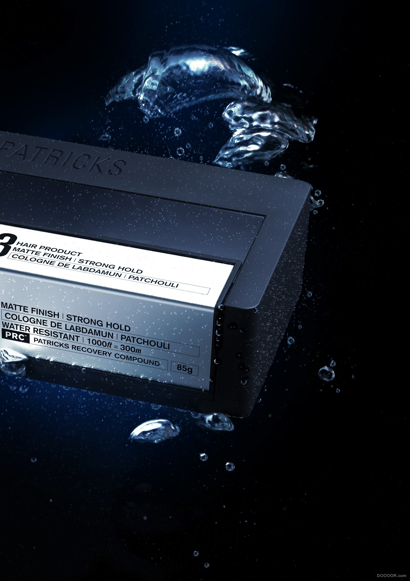 PATRICKS Luxury男士护发洗发水品质黑色包装设计-Tim Cooper 3D Image Creation [17P].jpg