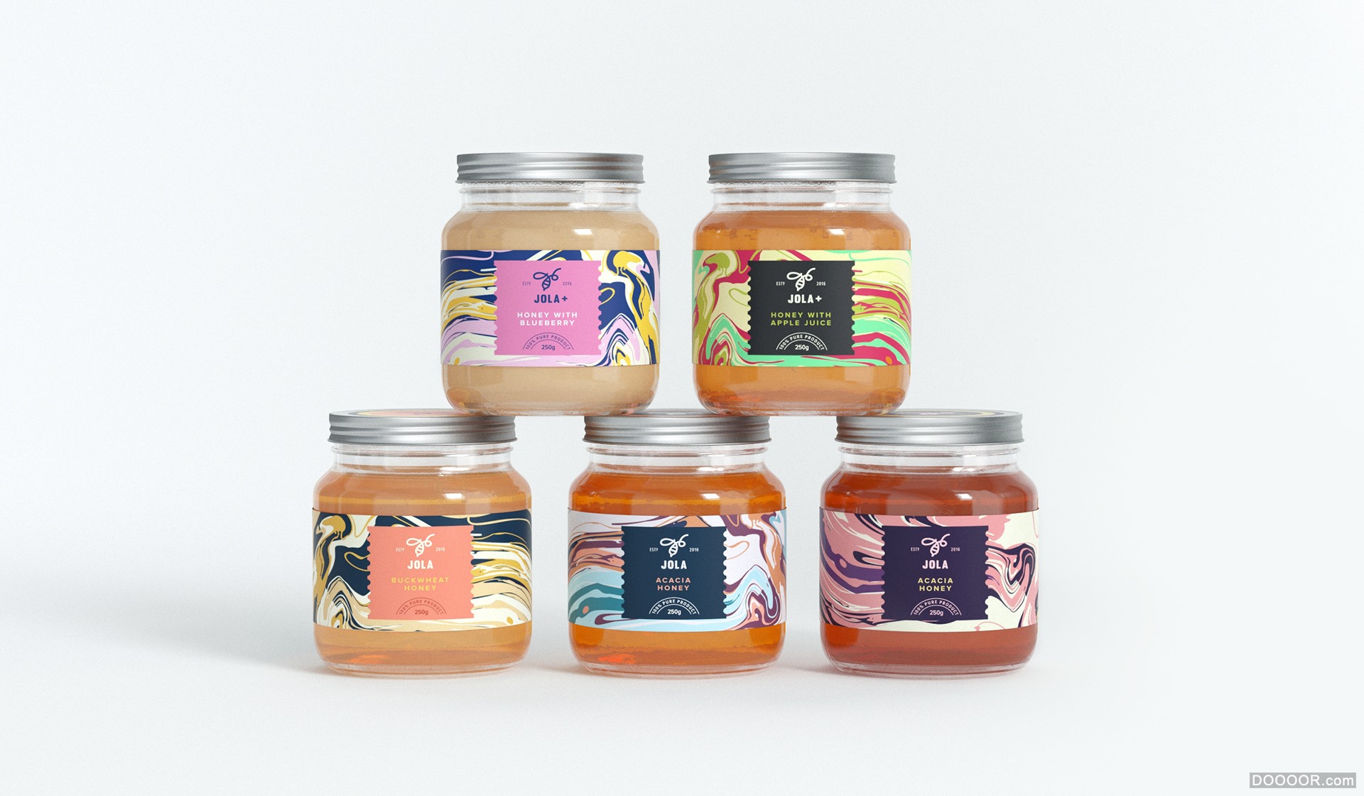 JOLA喀尔巴阡山脉蜂蜜品牌包装设计-乌克兰基辅Dima Tsapko [20P] 20.jpg