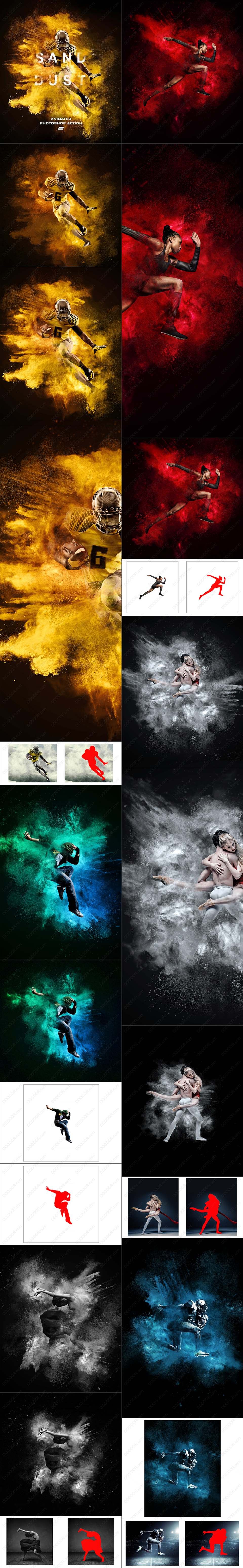 经典红砂飞尘GIF特效PHOTOSHOP动作&amp;笔刷[附HD英文视频教程] (1).jpg