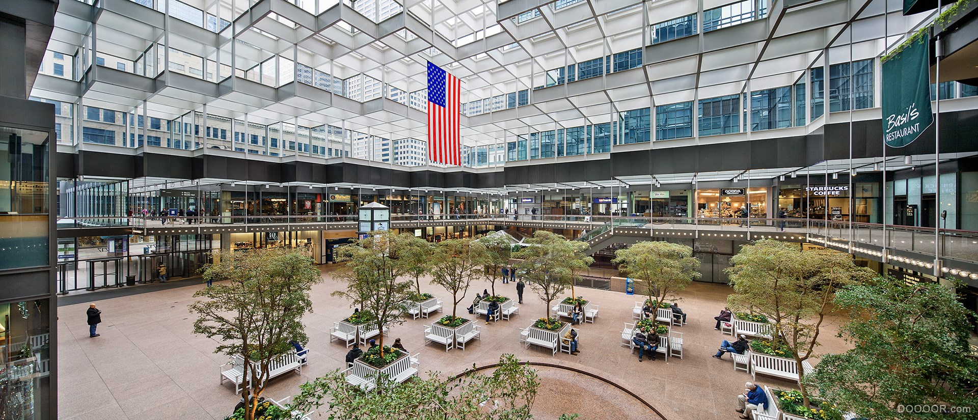 IDS Crystal Court美国水晶阁酒店设计-Phillip Johnson w &amp; Edward Baker Associates .jpg