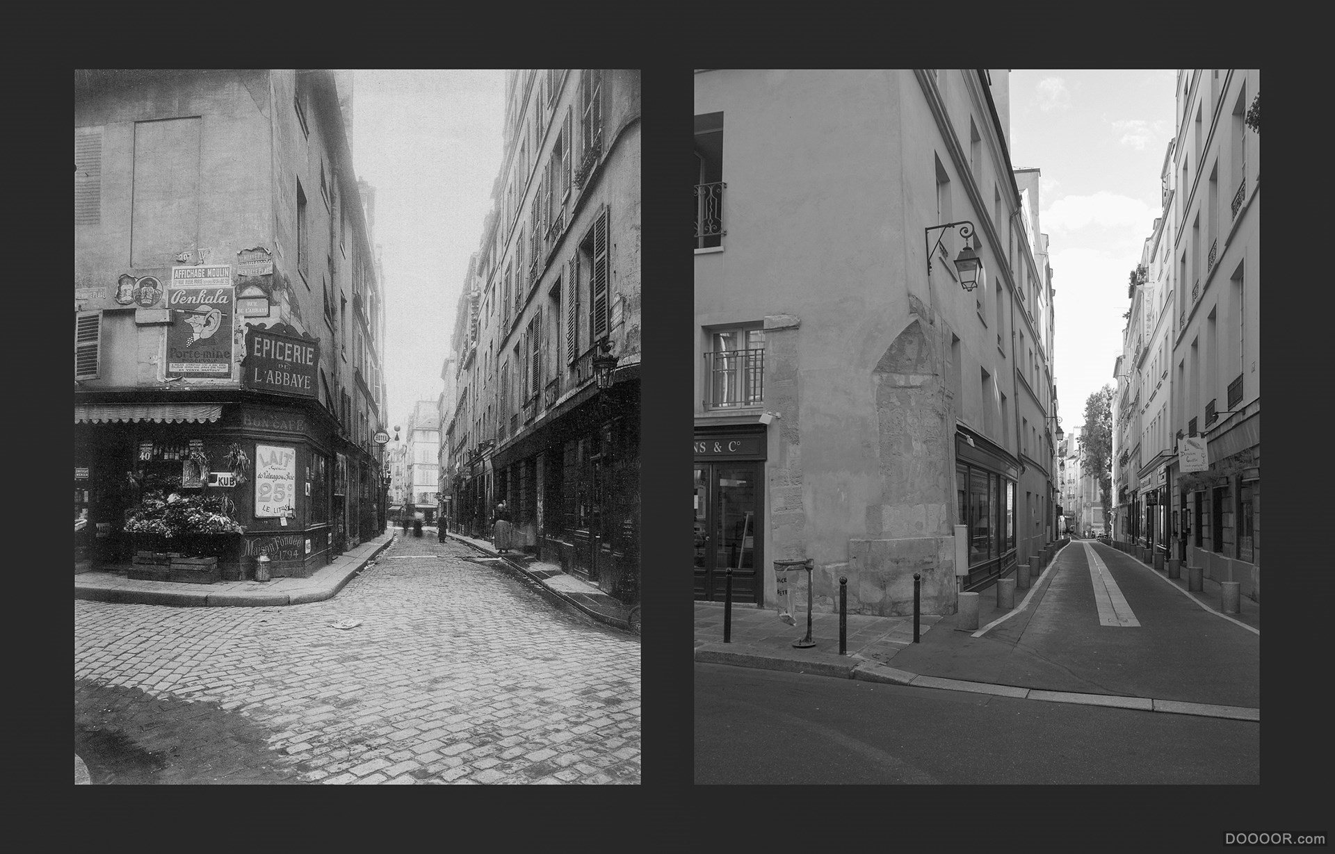 过去与现在-巴黎街头照片对比 [50P] (17).jpg