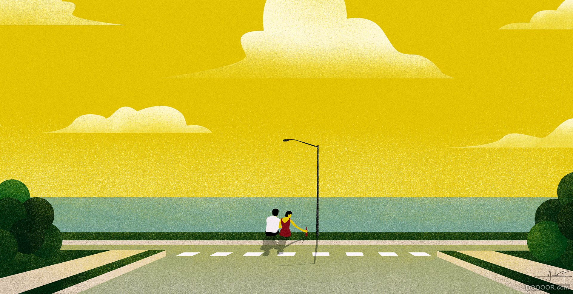 罗马尼亚Andrei Popa平与平静色彩插画作品欣赏 [18P] (2).jpg