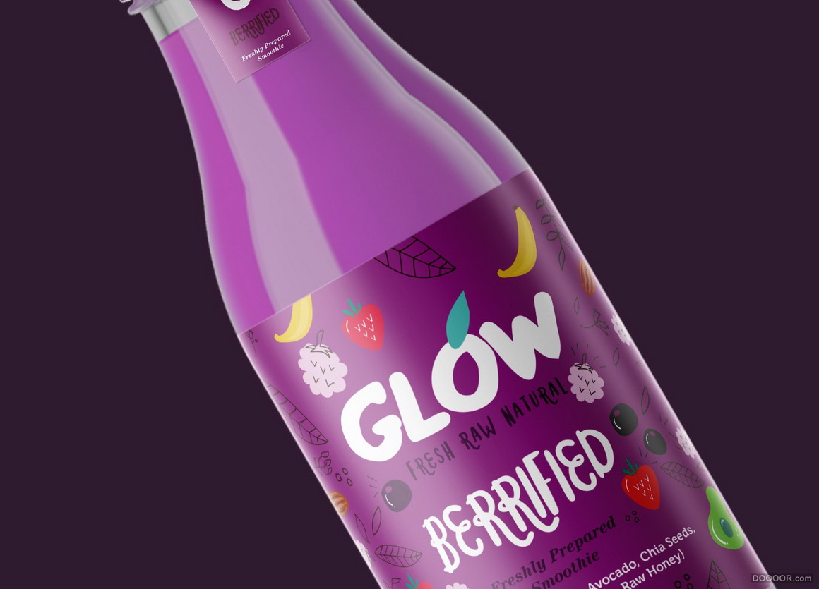 GLOW纯天然系列果汁冰沙饮料包装设计-印度Nachiket Jadhav [28P] 13.jpg