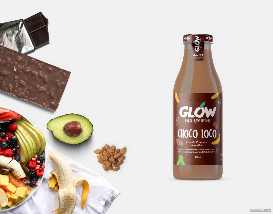 GLOW纯天然系列果汁冰沙饮料包装设计-印度Nachiket Jadhav [28P] 17.jpg
