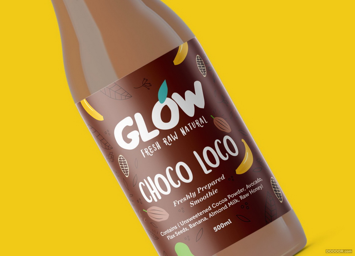 GLOW纯天然系列果汁冰沙饮料包装设计-印度Nachiket Jadhav [28P] 19.jpg