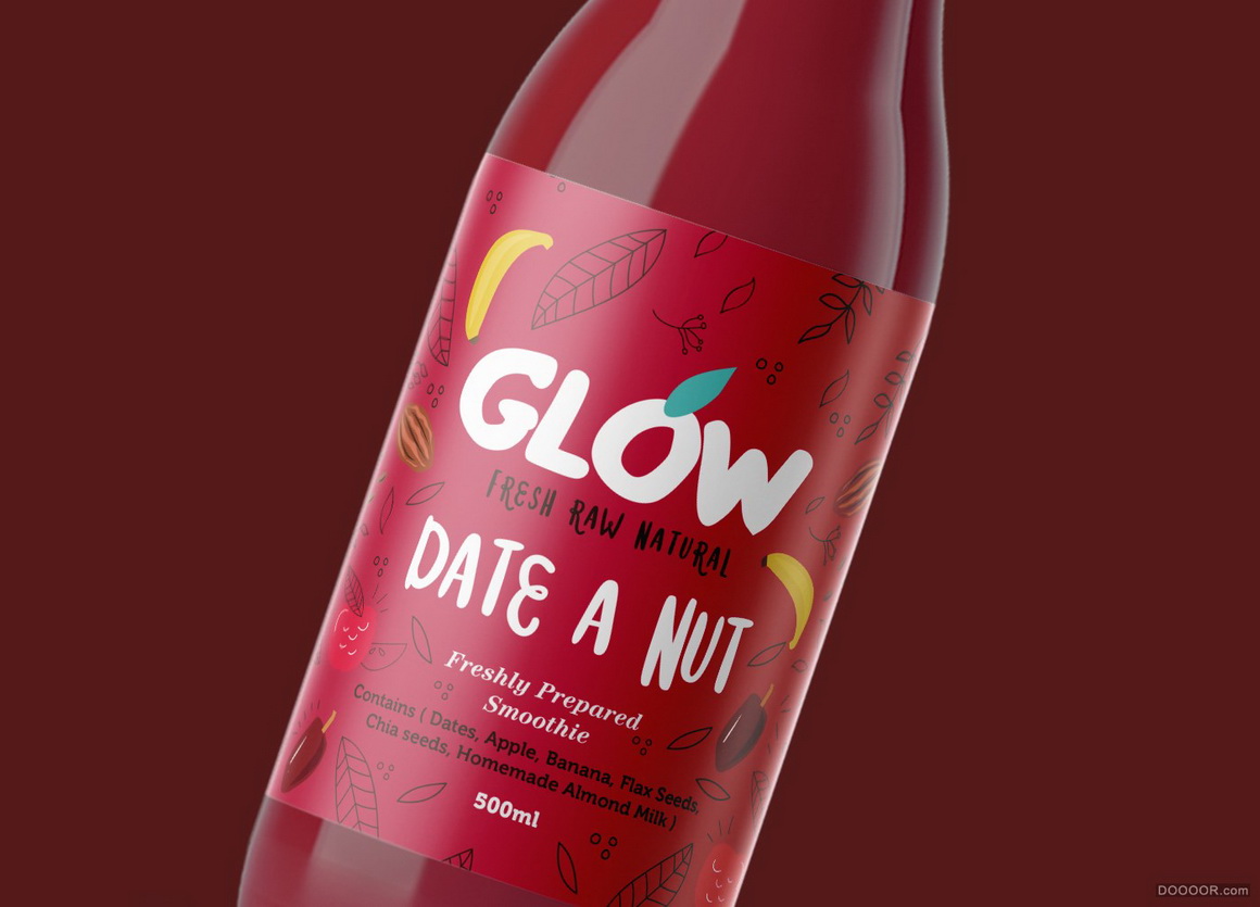 GLOW纯天然系列果汁冰沙饮料包装设计-印度Nachiket Jadhav [28P] 22.jpg