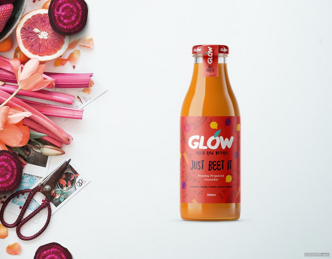 GLOW纯天然系列果汁冰沙饮料包装设计-印度Nachiket Jadhav [28P] 23.jpg